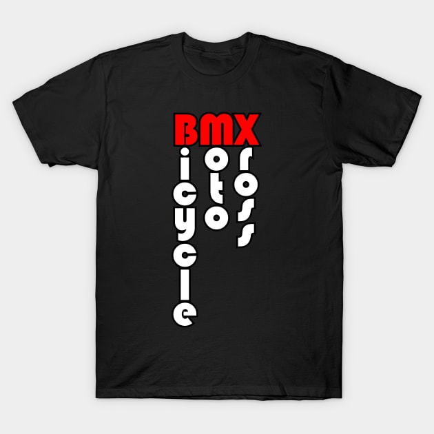 Bicycle Moto Cross T-Shirt by Frazza001